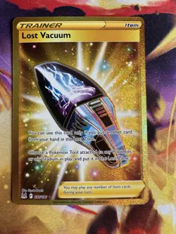 Lost Vacuum 217/196 Lost Origin Holo Secret Rare Gold Full Art Pokemon Card TCG - Image 1