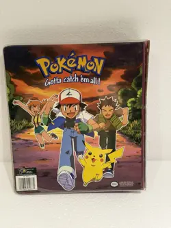 Vintage Nintendo 1999 Ash Brock and Misty Pokemon 3-Ring Card Binder Used - Image 3