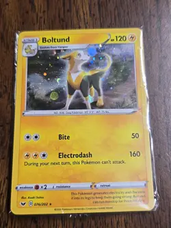 Pokemon TCG Boltund 076/202 Promo Cosmos Holo Rare Sealed Knock Out Collection - Image 1