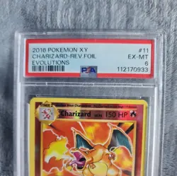 2016 Pokemon XY Evolutions – Charizard Reverse Holo #11 – PSA 6 EX-MT – WOTC - Image 2