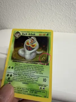 SWIRL - Pokemon Dark Arbok 2/82 Team Rocket Holo Rare with Swirl in Bottom Right - Image 3