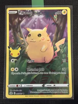 2021 POKEMON CELEBRATIONS PIKACHU 005/025 HOLO RARE - Image 1