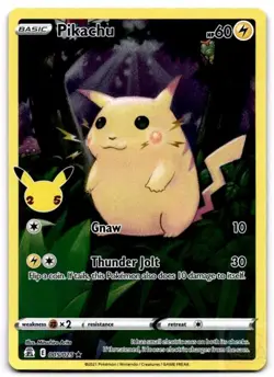 Pikachu 005/025 Holo Rare Celebrations Pokemon Holo Near Mint - Image 1