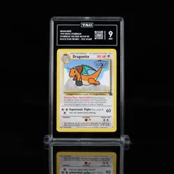1999 Pokemon Game Movie Promo #5 Dragonite TAG 9 MINT - Image 1
