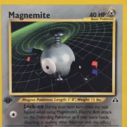 1st Edition | Magnemite 26/75 | Neo Discovery | Rare | Great Centering | Pokemon - Image 1