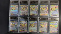 Lot*10 Pokemon Japanese Pikachu ex RR 044/193 TOC 9.5 Gem Mint LN05 - Image 1