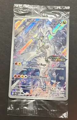 2025 SCARLET & VIOLET JOURNEY TOGETHER N’S RESHIRAM ‘IR’STAMPED SEALED PROMO! - Image 4