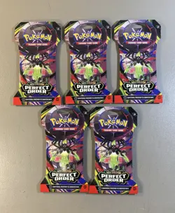 Pokemon TCG: Mega Evolution - Perfect Order Sleeved Booster Pack - LOT OF 10 - Image 2