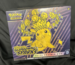 POKEMON TCG Scarlet Violet S&V Surging Sparks Factory Sealed Elite Trainer ETB - Image 1