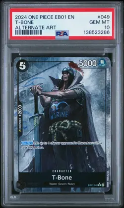 T-Bone PSA10 2024 One Piece Eb01-Extra Booster Memorial Collection Alternate Art - Image 1