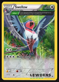 Swellow - 72/108 - Holo Rare - Roaring Skies - Pokemon Card - Image 1