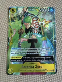 🇫🇷 Op12-113 UC sortie de booster Roronoa Zoro carte one piece onepiece card fr - Image 1