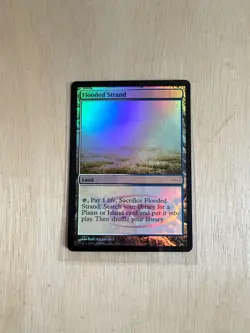 Flooded Strand - DCI Foil Retro Frame Fetch Land - Blue Staple - MTG - Image 1