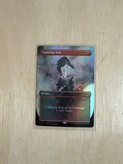 Lightning Bolt - Secret Lair Prize Foil - Peach Momoko Art ULTRA Rare - MTG - Image 1