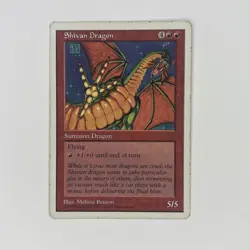Shivan Dragon Magic The Gathering Mtg Revised Edition - Image 1