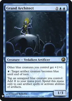 MTG Grand Architect [PLST] #SOM-33 FOIL LP - Image 1