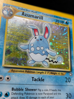 Azumarill 2/111 Neo Genesis Holo 2000 Pokemon Card MP Vintage WOTC Rare Water Ty - Image 2