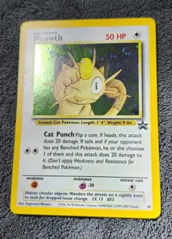 Pokemon TCG Meowth Black Star Promo #10 - Image 1
