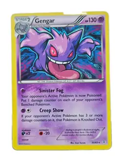 Pokemon Gengar Holo Rare TCG Card 35/83 - Image 1