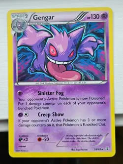 Pokemon Gengar Holo Rare TCG Card 35/83 - Image 3