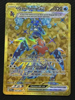 Pokemon Garchomp ex 260/182 SV04 Paradox Rift Hyper Rare Holo Full Art 320HP - Image 1