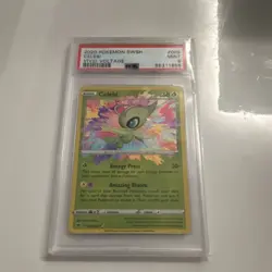 Pokemon Celebi 009/185 Swsh04 Vivid Voltage Amazing Rare Holo PSA 9 60 HP - Image 1