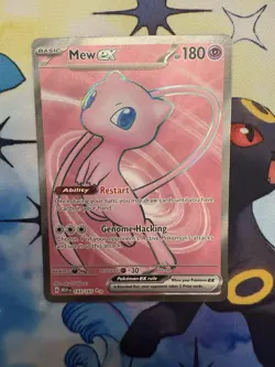 Pokemon Mew EX TCG Full Art Ultra Rare Holo Card 193/165 Scarlet & Violet 151 - Image 1