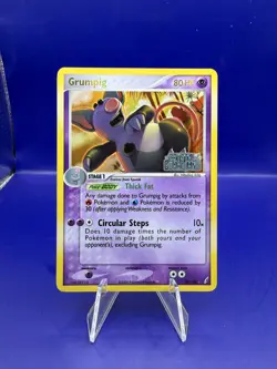 Grumpig 20/100 Crystal Guardians Reverse Holo Stamped Pokemon TCG Card NM - Image 1