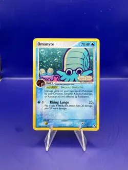 Omanyte 60/92 Legend Maker Reverse Holo Stamped Pokemon TCG Card -RARE FIND- NM - Image 1