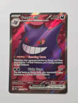 Gengar EX 193/162 Temporal Forces Secret Rare Holo Pokemon Card - Near Mint - Image 1