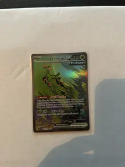 Pokemon TCG Iron Leaves EX Scarlet & Violet Temporal Forces 203/162 - Image 1