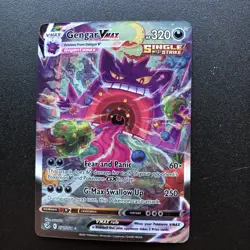 Pokemon 2021 Fusion Strike Gengar VMAX 271/264 Full Art Holo Secret Rare - Image 1