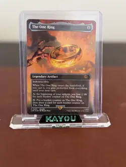 MTG LOTR Tales ofMiddle-earth The One Ring Borderless Foil Promo NM - Image 1