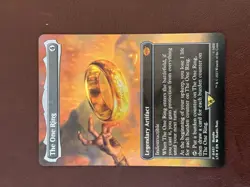 MTG LOTR Tales ofMiddle-earth The One Ring Borderless Foil Promo NM - Image 4