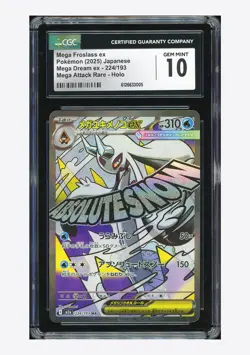 Pokemon CGC 10 GEM MINT Mega Froslass ex MA 2025 224/193 M2a Japanese - Image 1
