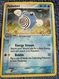 Pokemon Poliwhirl 46/112 EX FireRed & LeafGreen Reverse Holo 80 HP Uncommon 2004 - Image 1