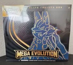 Pokemon TCG Mega Evolution Elite Trainer Box Lucario Riolu English - Image 1