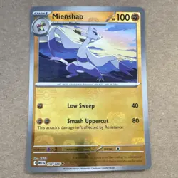 Pokemon Mienshao 053/086 Sv: White Flare Master Ball Pattern Holo Stage 1 100 HP - Image 1