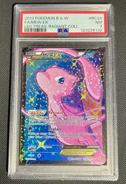 PSA 7 NM Pokemon 2013 Mew EX Legendary Treasures: Radiant Collection FA #RC24 - Image 1