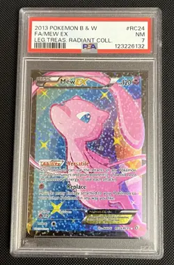 PSA 7 NM Pokemon 2013 Mew EX Legendary Treasures: Radiant Collection FA #RC24 - Image 3