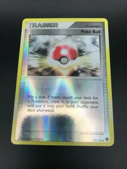 Pokeball 110/130 REVERSE HOLO Pokemon Diamond & Pearl Base Set GEN 4 NM 2007 - Image 1