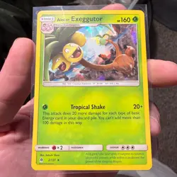 Alolan Exeggutor 2/131 sm: Forbidden Light Cracked Ice Holo Pokemon TCG - Image 2