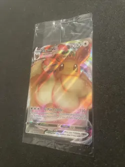 SEALED Eevee VMAX SWSH087 Black Star Promo Full Art Holo Pokemon TCG 2021 NM - Image 3