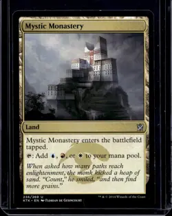 MTG Magic the Gathering Mystic Monastery (236/282) Khans of Tarkir LP - Image 1
