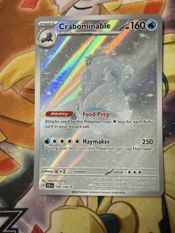 Crabominable - Illustration Rare SV07: Stellar Crown 149/142 NM Pokemon TCG - Image 1