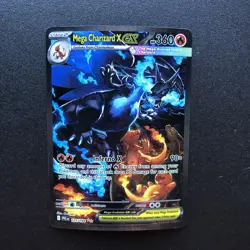 Pokemon 2025 Phantasmal Flames Mega Charizard X EX 125/094 Full Art SIR - Image 1