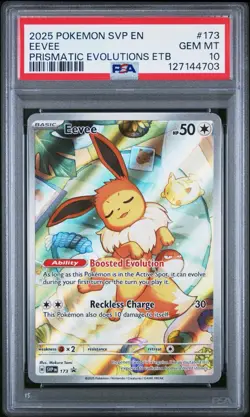2025 Pokemon Eevee #173 Scarlet & Violet Promo Holo English PSA 10 - Image 1