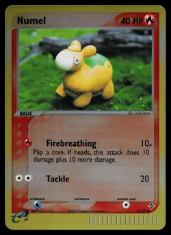 Pokemon Card - Numel Dragon 69/97 Reverse Holo Common - Image 1