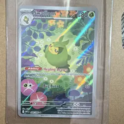 Pokemon Swadloon 088/086 Sv: White Flare Illustration Rare Holo Stage 1 80 HP 40 - Image 1