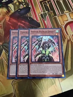 3X Power Patron DoomZ - DOOD-EN011 - Super Rare 1st Edition NM Yugioh - Image 1